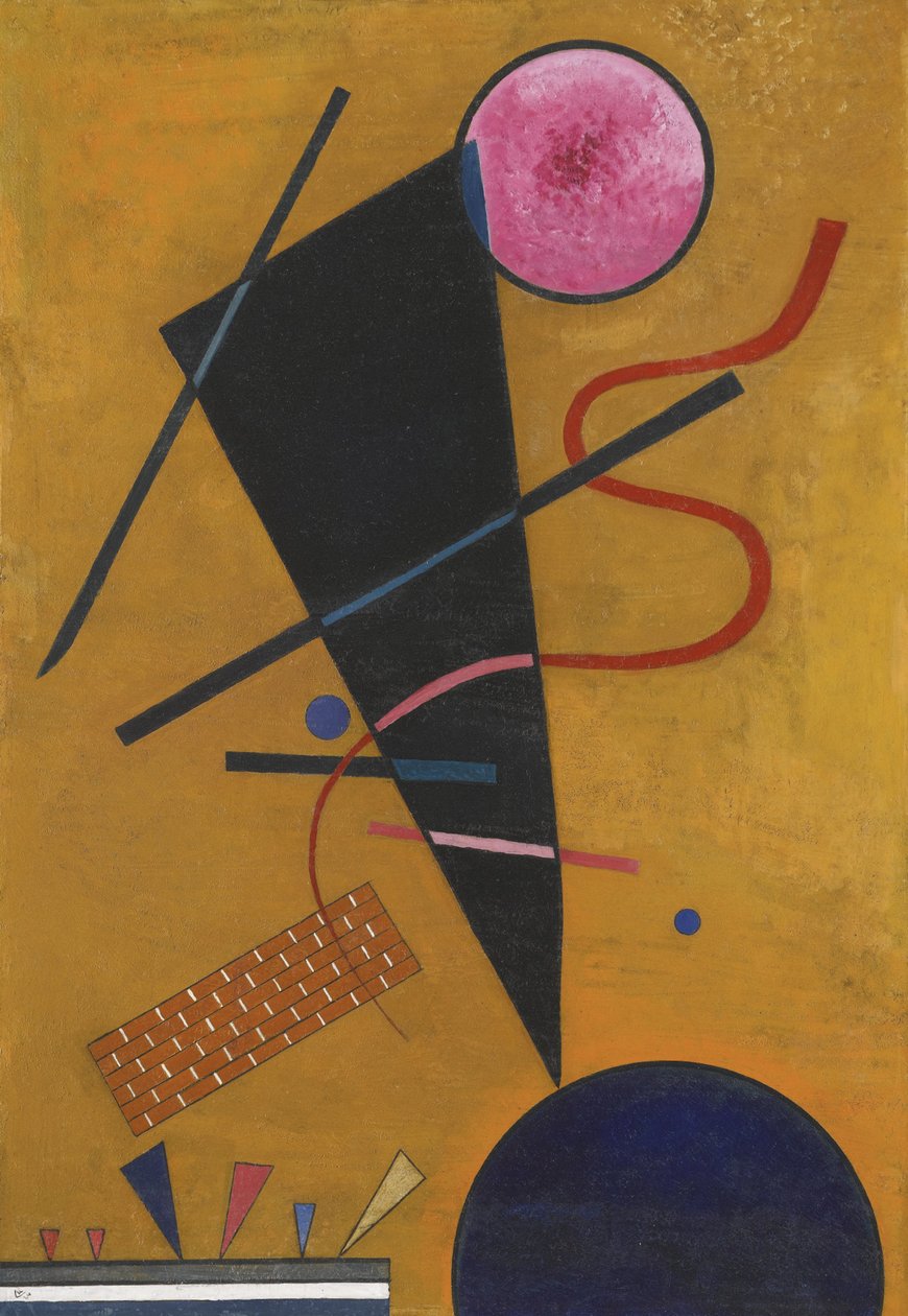 ""Kontakt"" Maleri af Vassily Kandinsky (eller Wassily Kandinsky eller Kandinskyj af Wassily Kandinsky