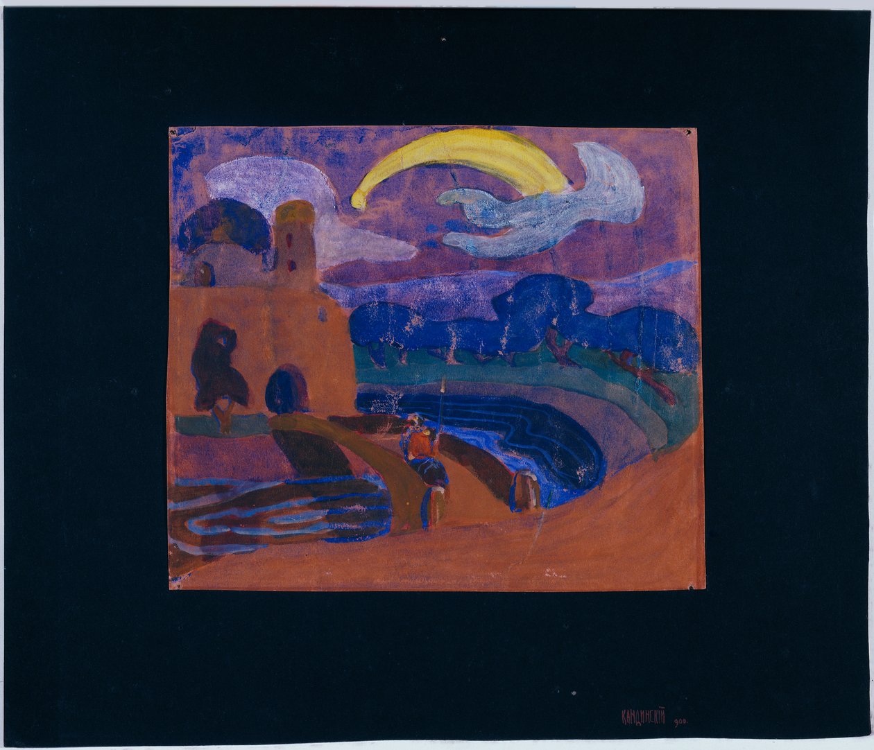 Kometen (Den natlige rytter) af Wassily Kandinsky