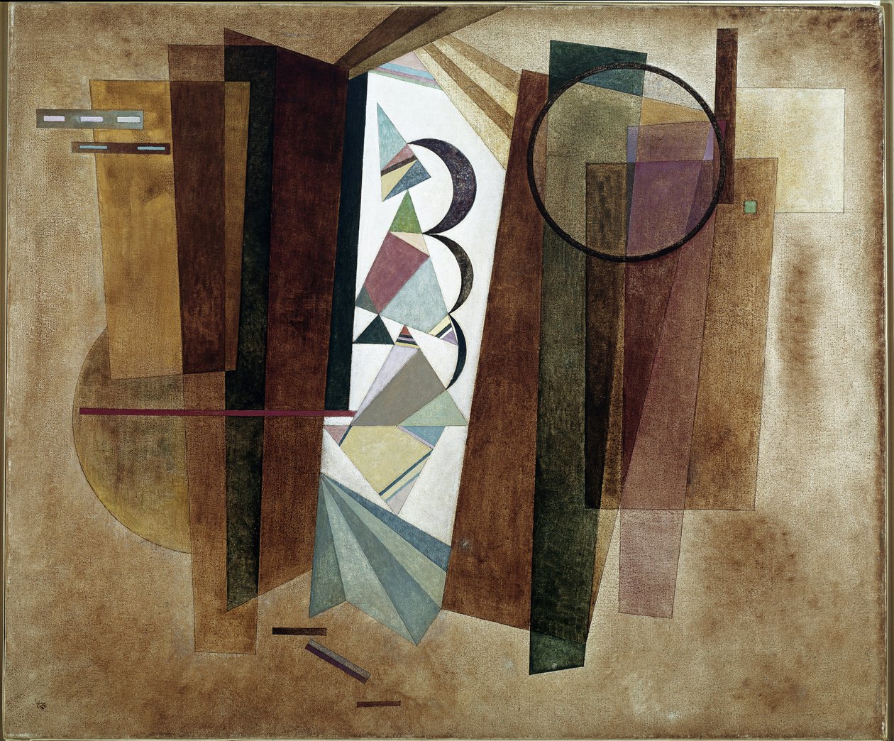 Udvikling i Brun - Maleri af Wassily Kandinsky