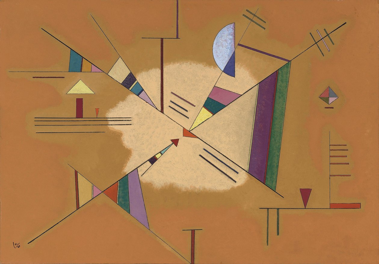 ""Diagonal"" maleri af Vassily Kandinsky (eller Wassily Kandinsky eller Kandinskyj af Wassily Kandinsky