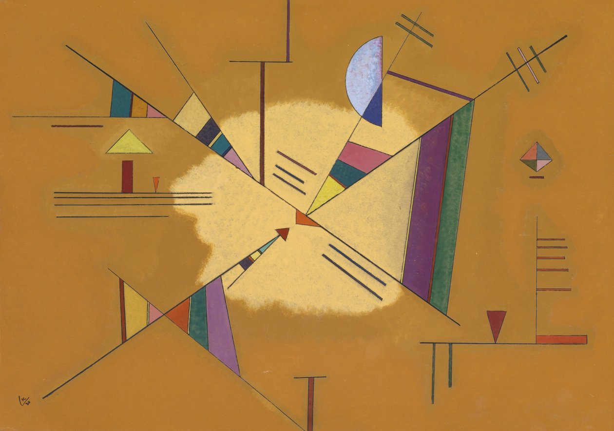 ""Diagonal"" maleri af Vassily Kandinsky (eller Wassily Kandinsky eller Kandinskyj af Wassily Kandinsky