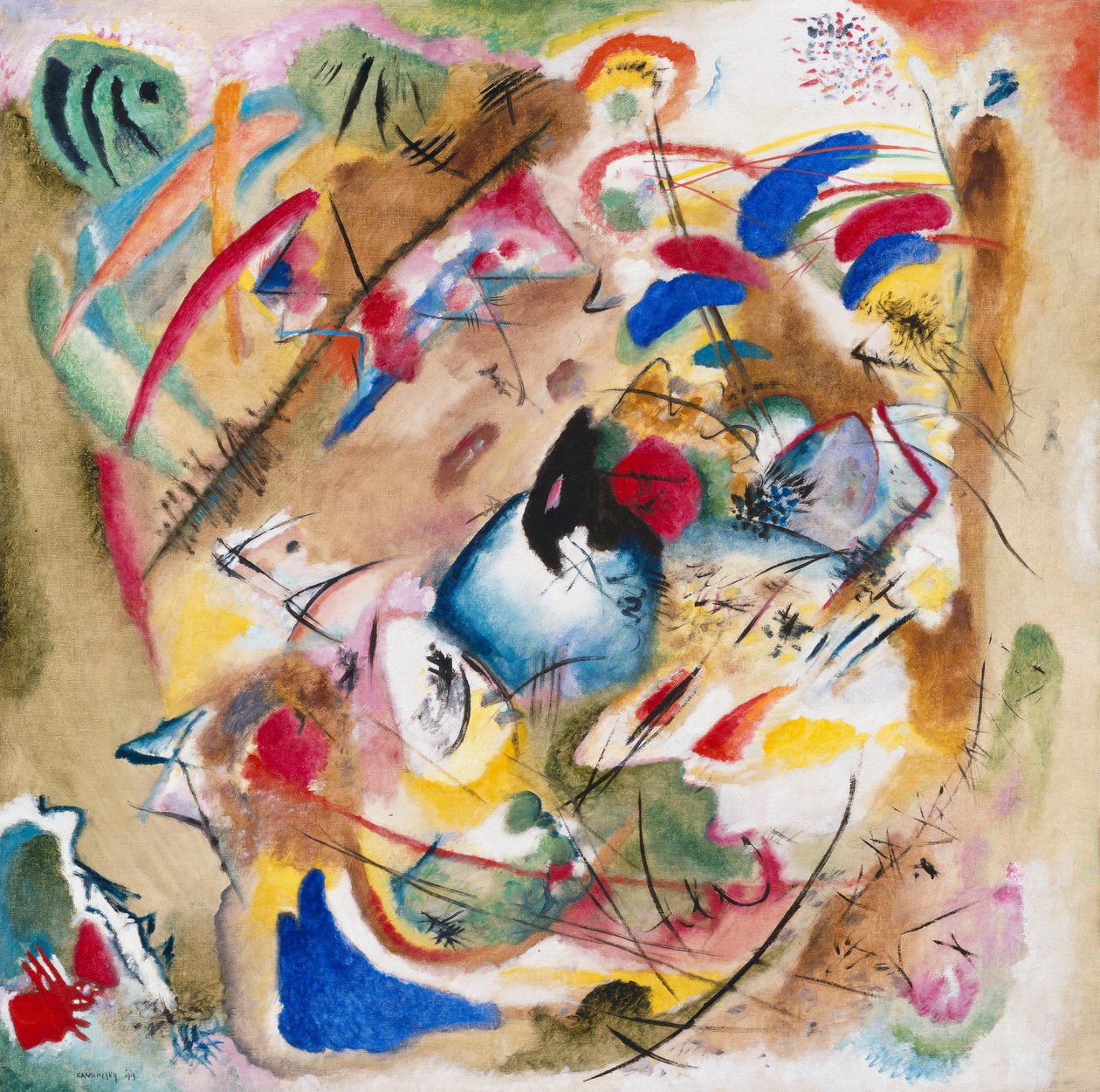 Drømmende improvisation af Wassily Kandinsky