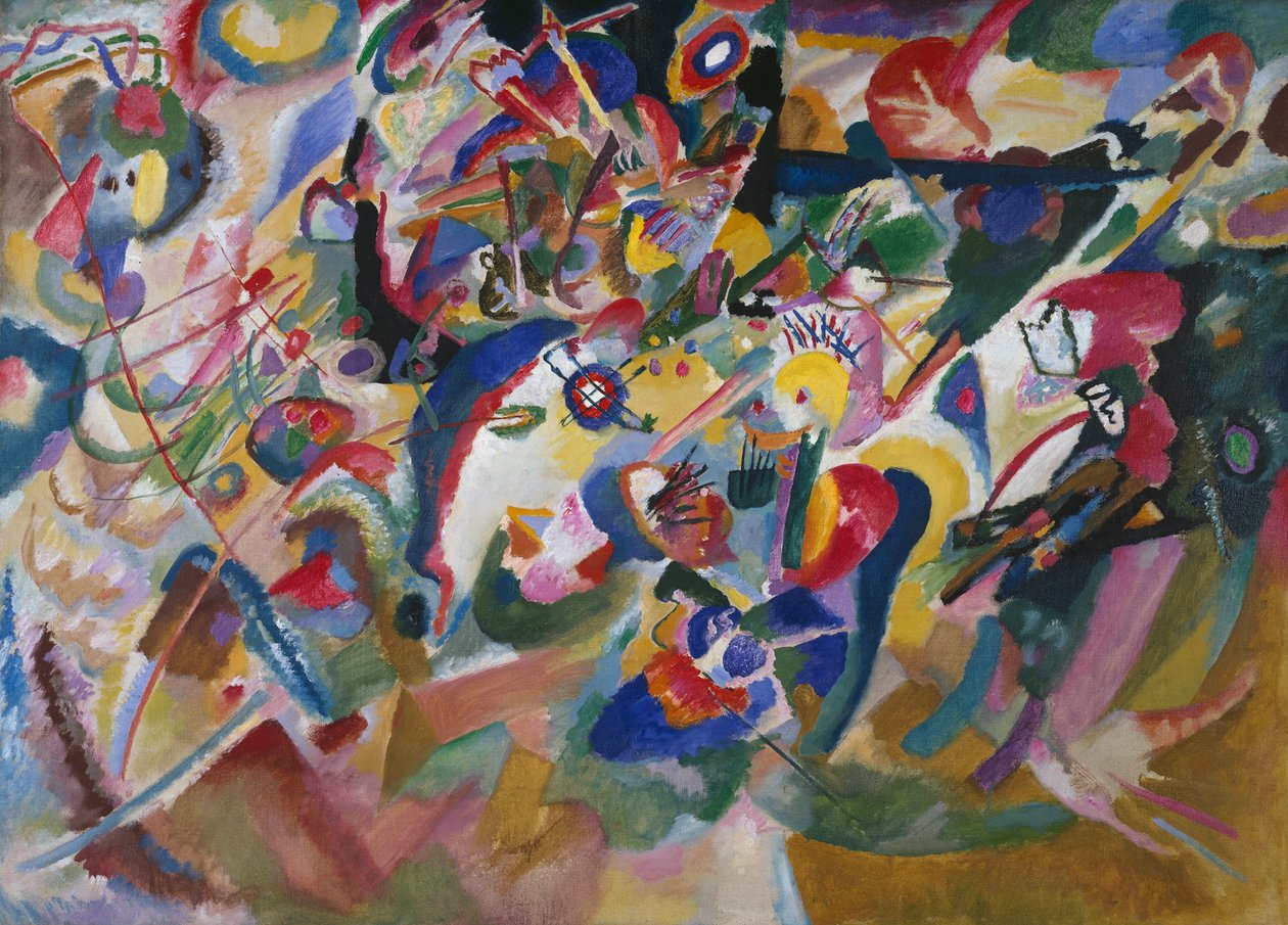 Udkast 3 til «Komposition VII» af Wassily Kandinsky