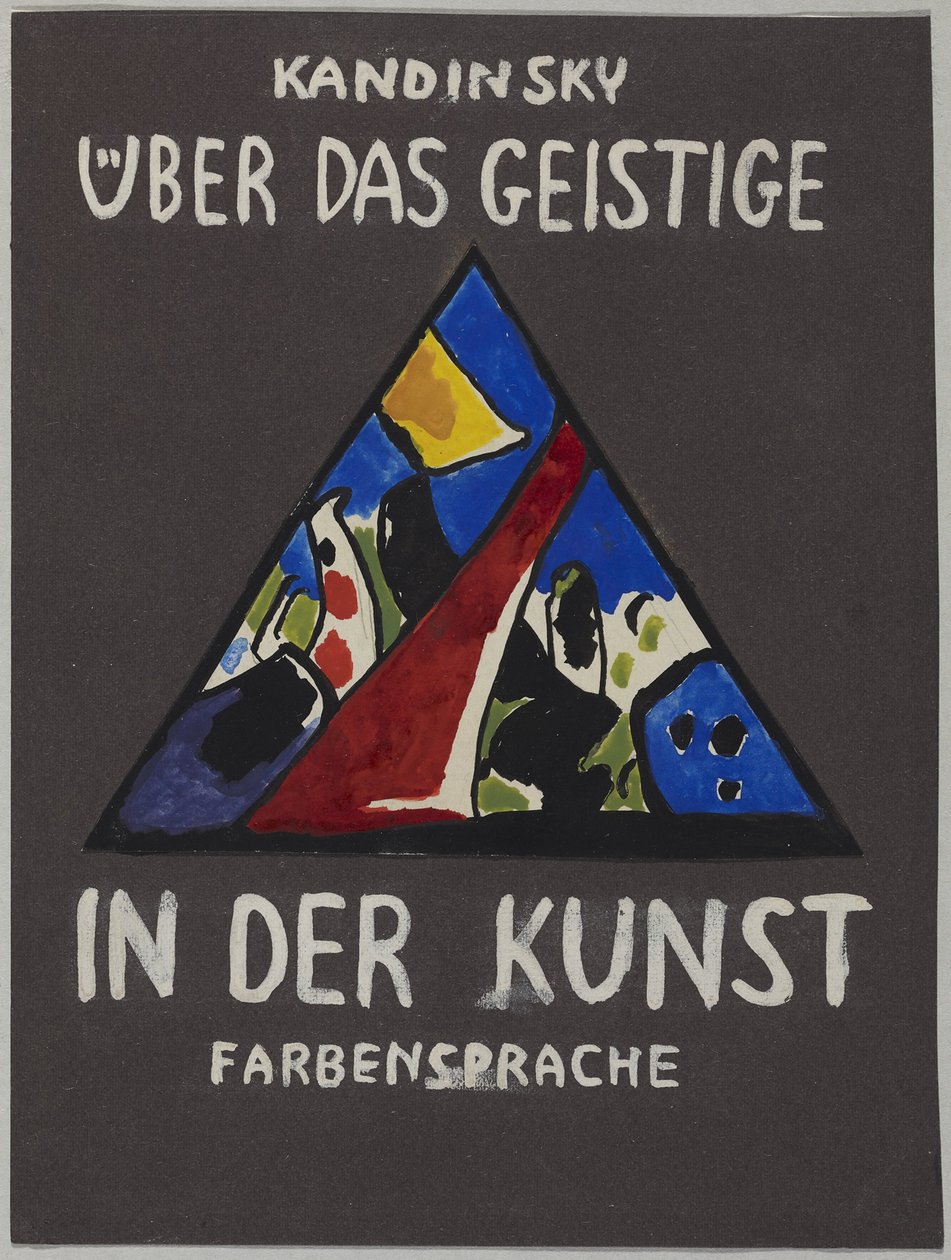 Udkast til forsiden af ​​"On the Spiritual in Art" af Wassily Kandinsky