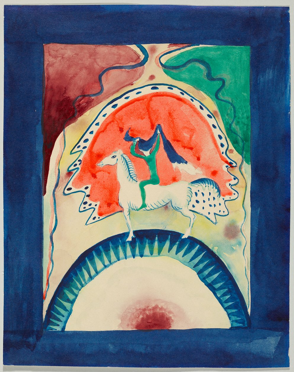 Udkast til omslaget til almanakken "Der Blaue Reiter" af Wassily Kandinsky