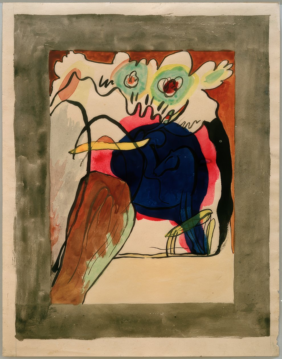 Design til forsiden af ​​Almanac Der Blaue Reiter af Wassily Kandinsky