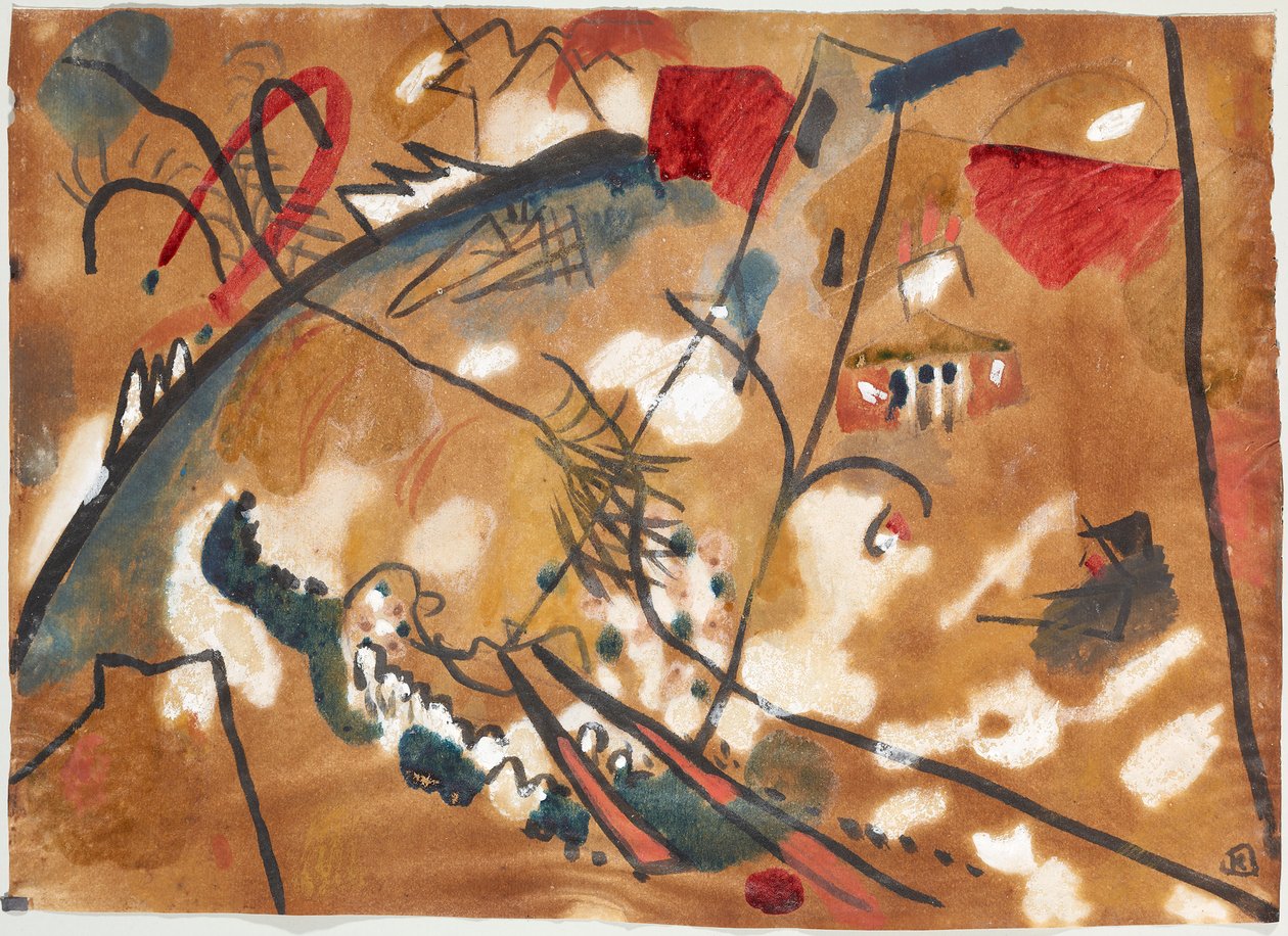 Udkast til »Improvisation 24 (Troika II)« af Wassily Kandinsky