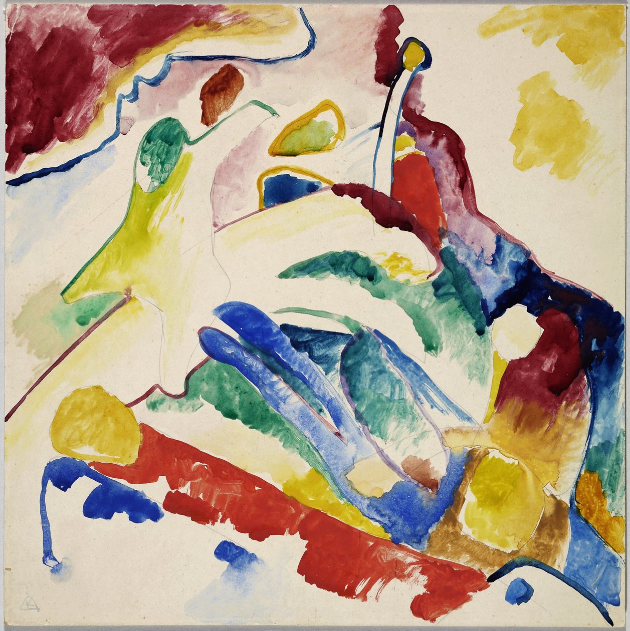 Udkast til "Composition II" af Wassily Kandinsky