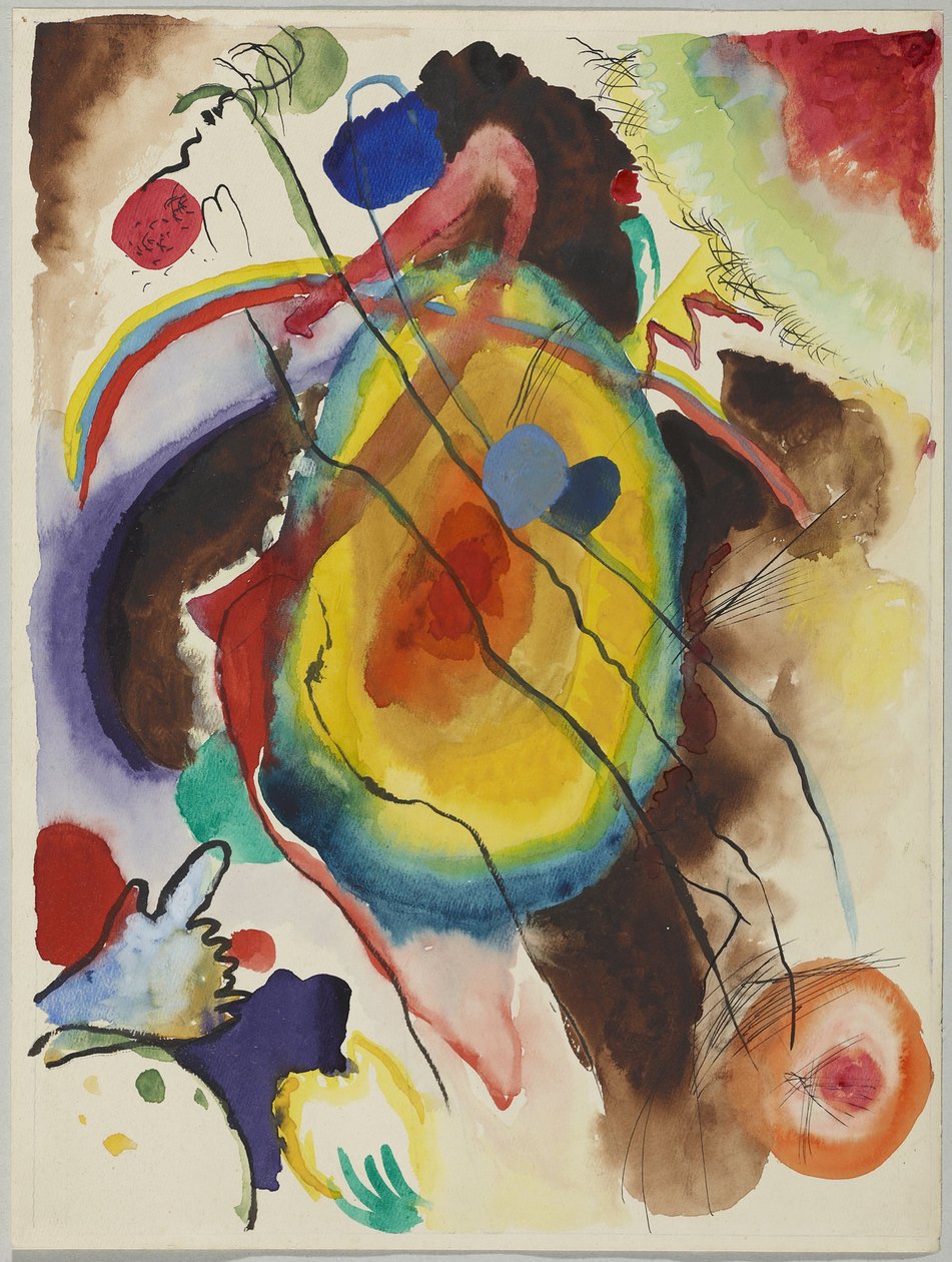 Design til et vægmaleri til Edwin R. Campbell af Wassily Kandinsky