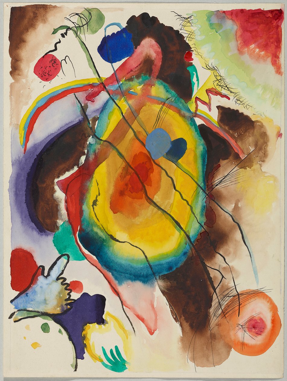 Udkast til et vægmaleri til Edwin R. Campbell af Wassily Kandinsky