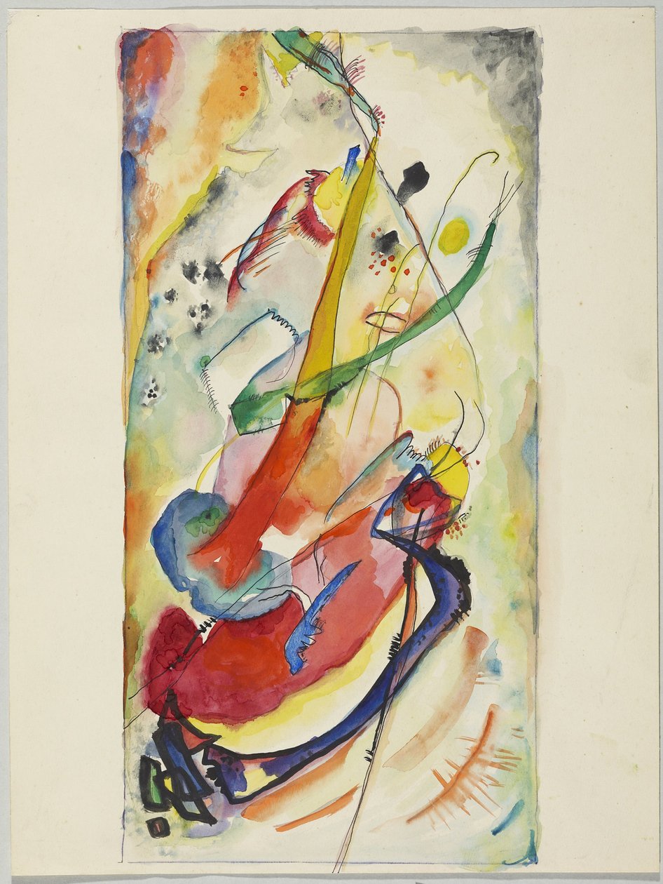Udkast til et vægmaleri for Edwin R. Campbell nr. 1 af Wassily Kandinsky
