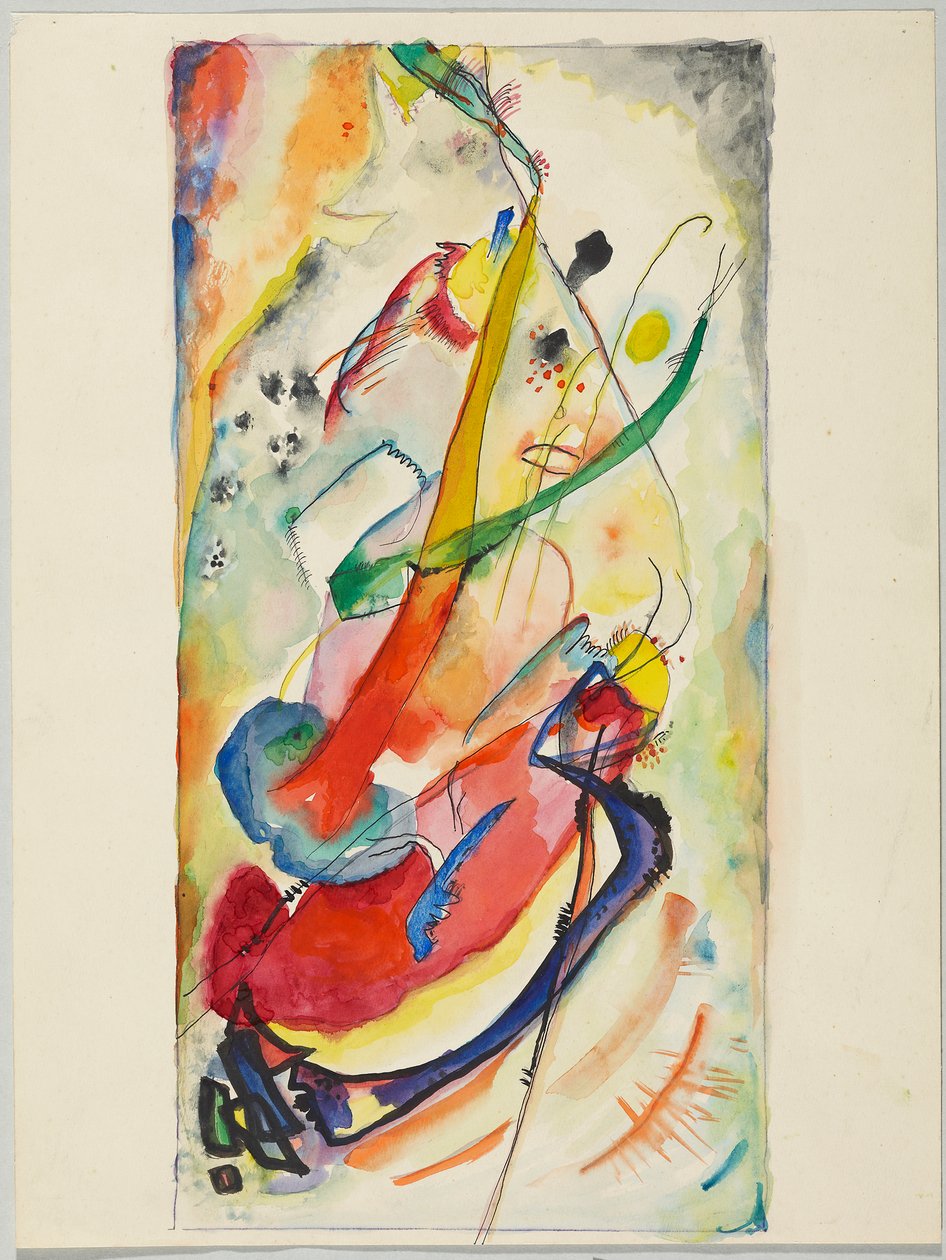 Udkast til et vægmaleri for Edwin R. Campbell nr. 1 af Wassily Kandinsky