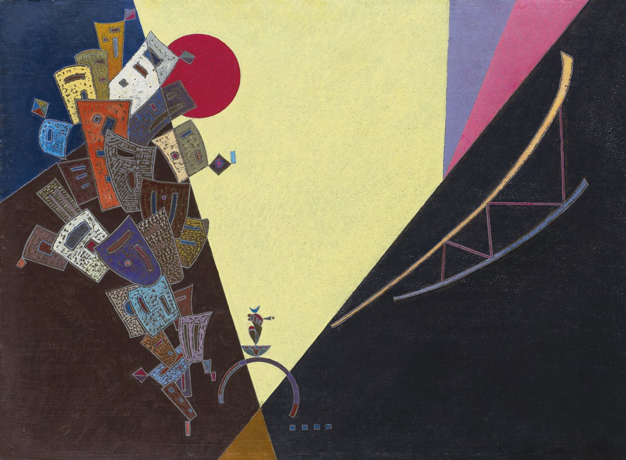 ""Epanouissement"" Maleri af Vassily Kandinsky (eller Wassily Kandinski eller Kandinskij af Wassily Kandinsky