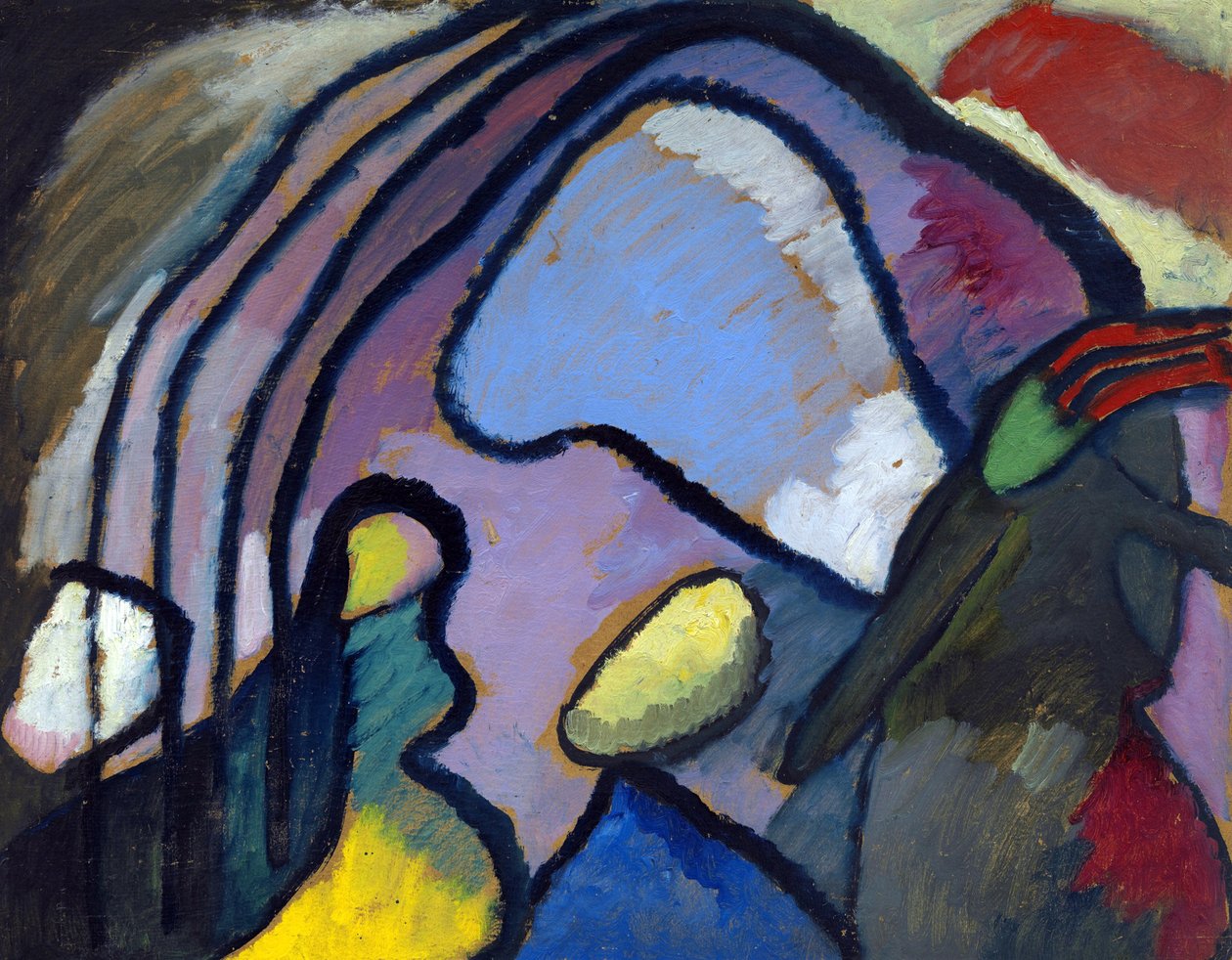 ""Study for Improvisation 10"" Maleri af Vassily Kandinsky (eller Wassily Kandinski eller Kandinskij af Wassily Kandinsky