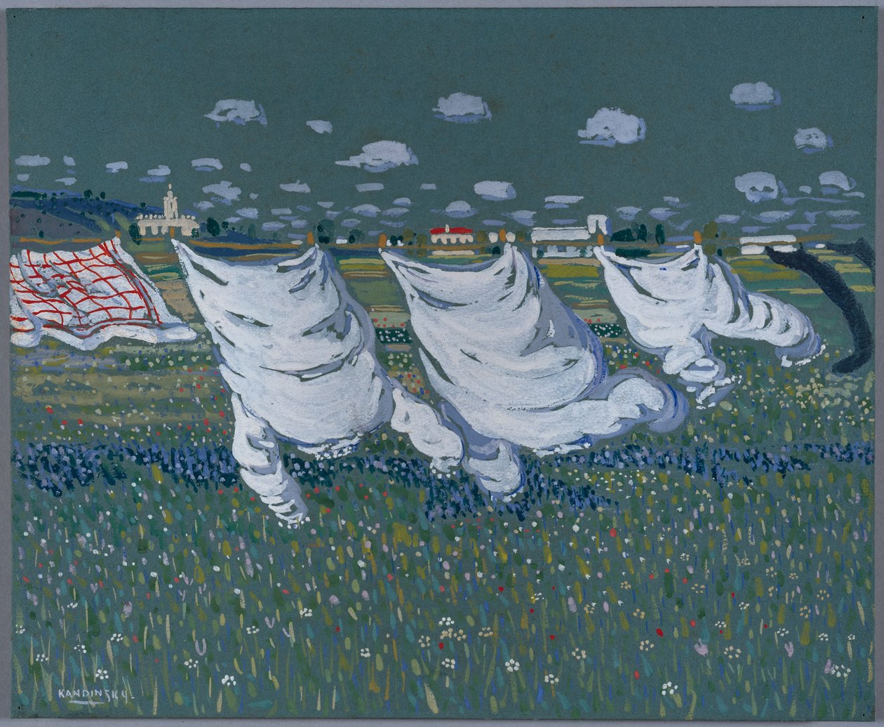 Forår, omkring 1904 af Wassily Kandinsky