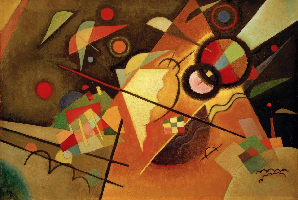 Gul spids af Wassily Kandinsky
