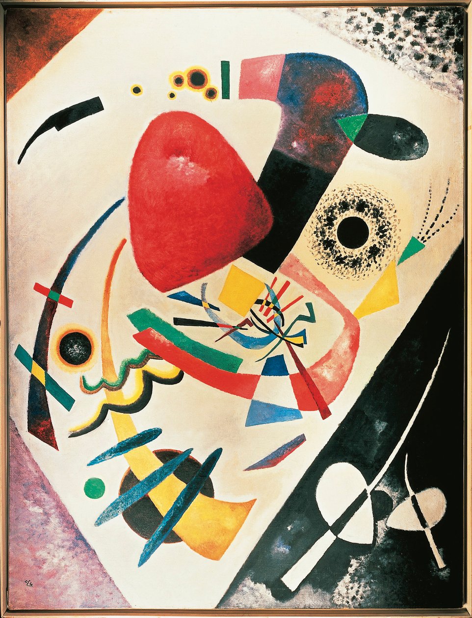 Tyskland, München, rød plet af Wassily Kandinsky