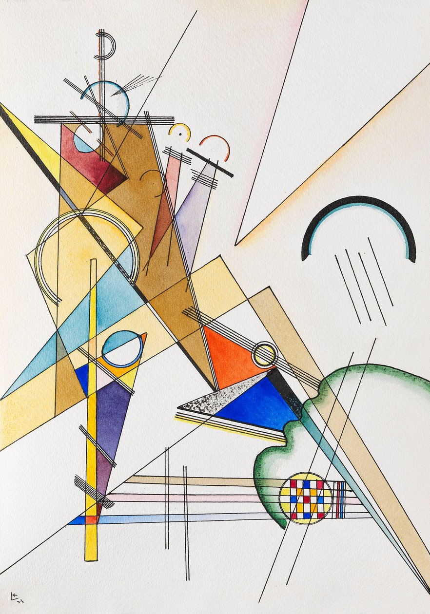 Væv, 1923. af Wassily Kandinsky