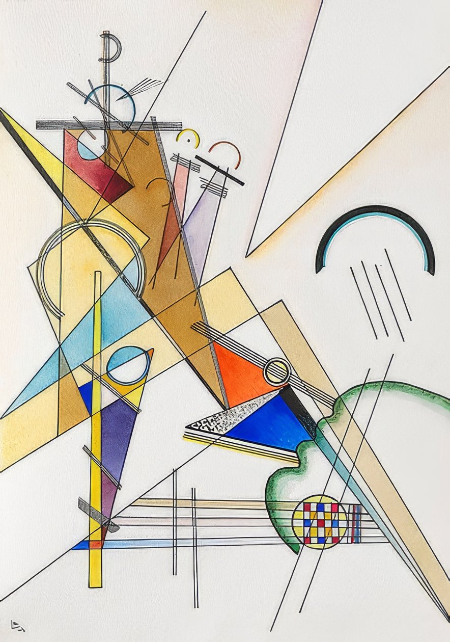 Væv. 1923 af Wassily Kandinsky