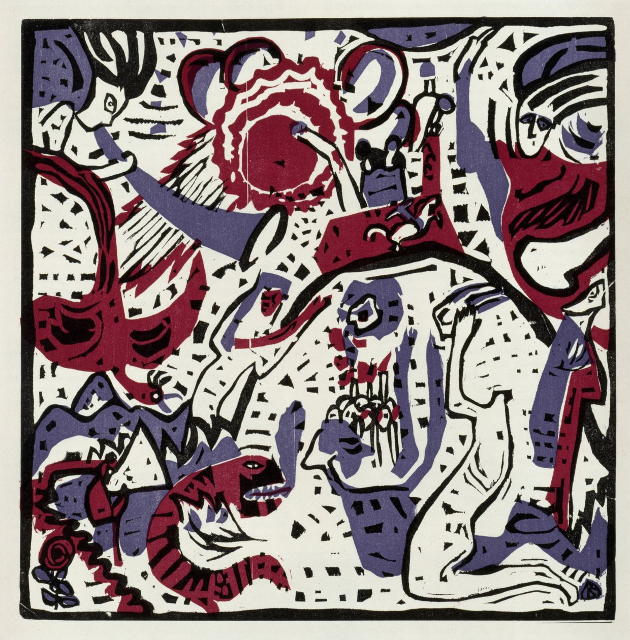 Den store opstandelse (Genoptryk i „Derrière le Miroir“, 42, 1051) af Wassily Kandinsky