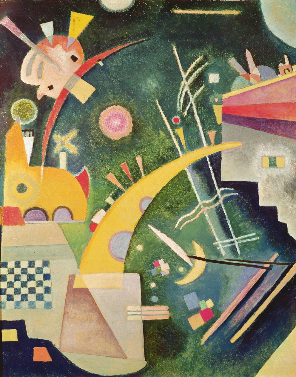 Hornform, 1924 af Wassily Kandinsky