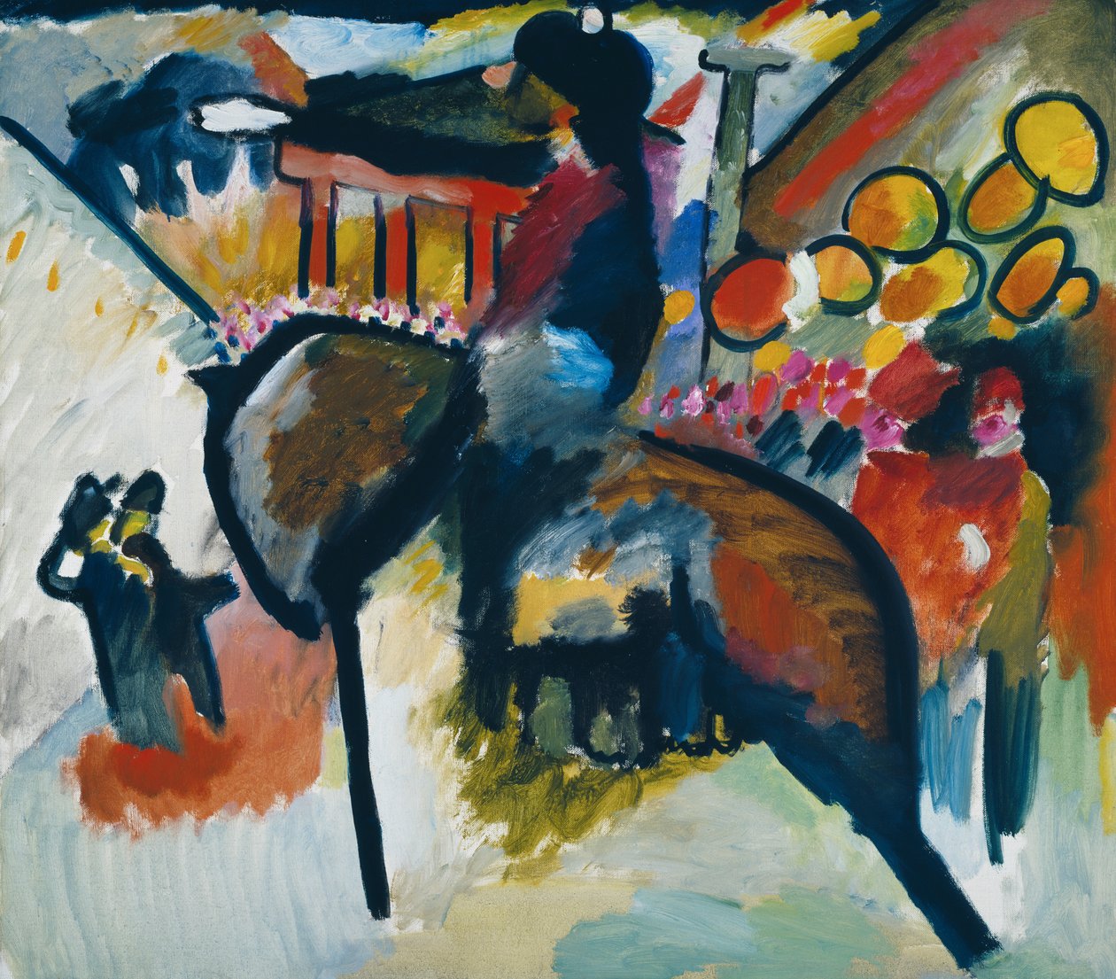 Impression IV (Gendarm) af Wassily Kandinsky