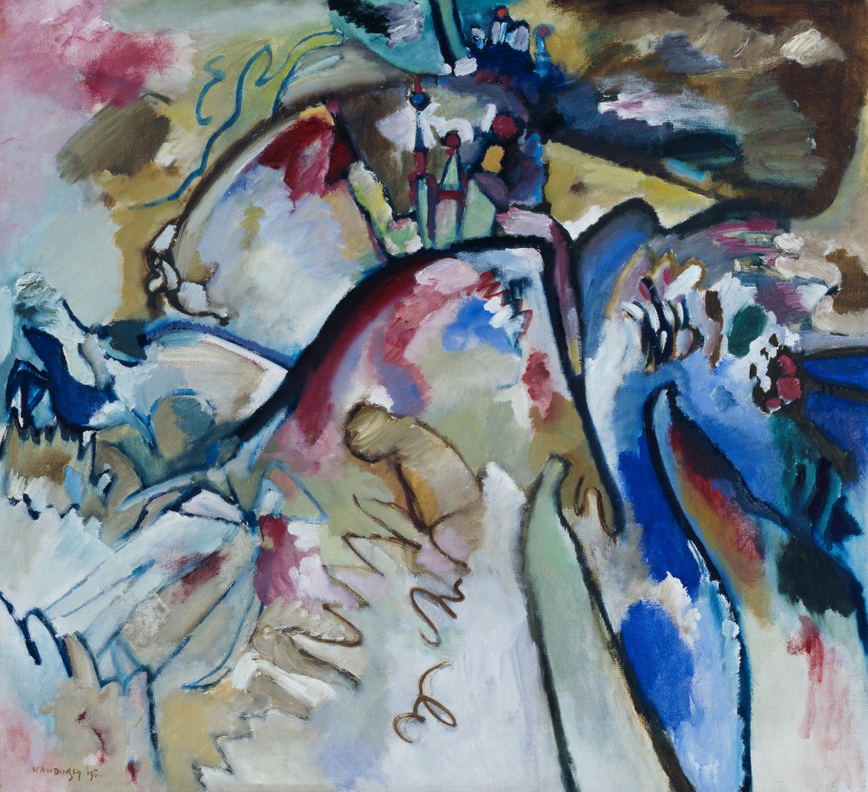 Improvisation 21 a af Wassily Kandinsky