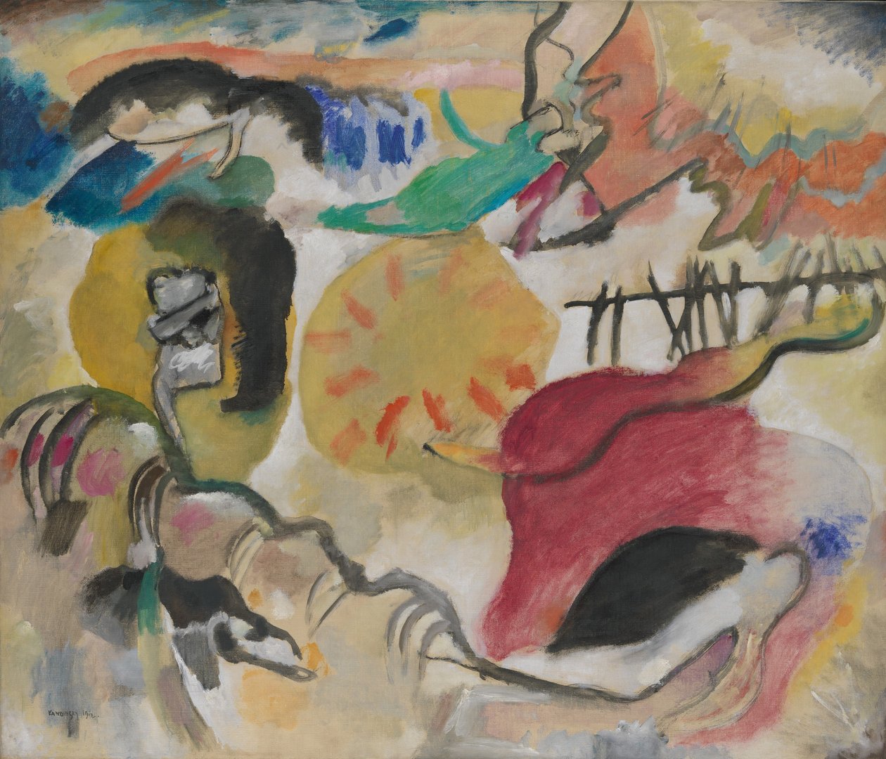 Improvisation 27 (Garden of Love II) af Wassily Kandinsky