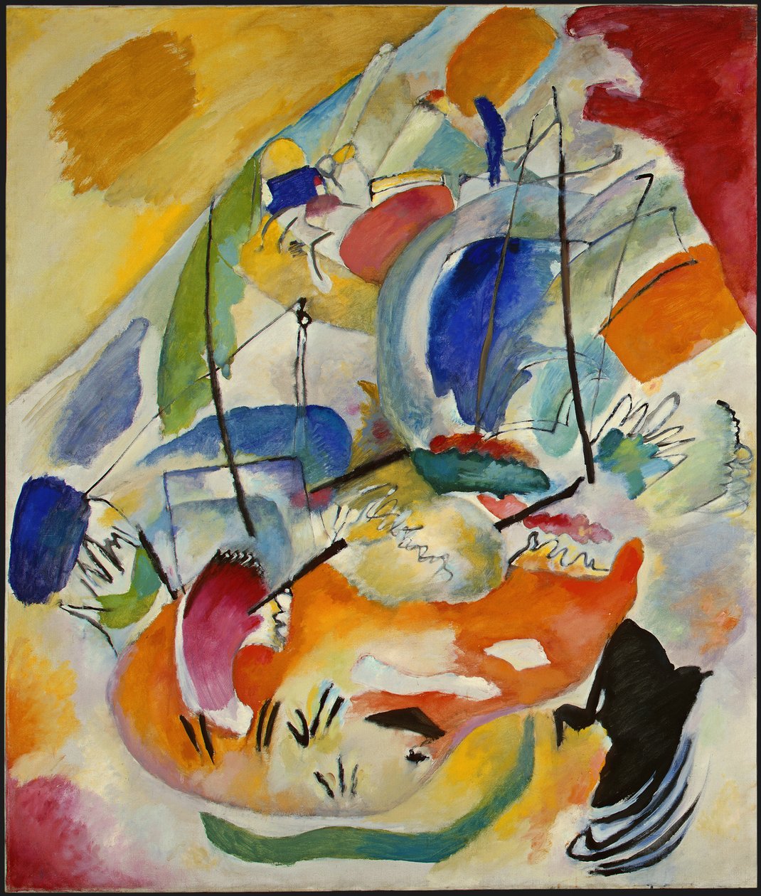 Improvisation 31 Sea Battle af Wassily Kandinsky