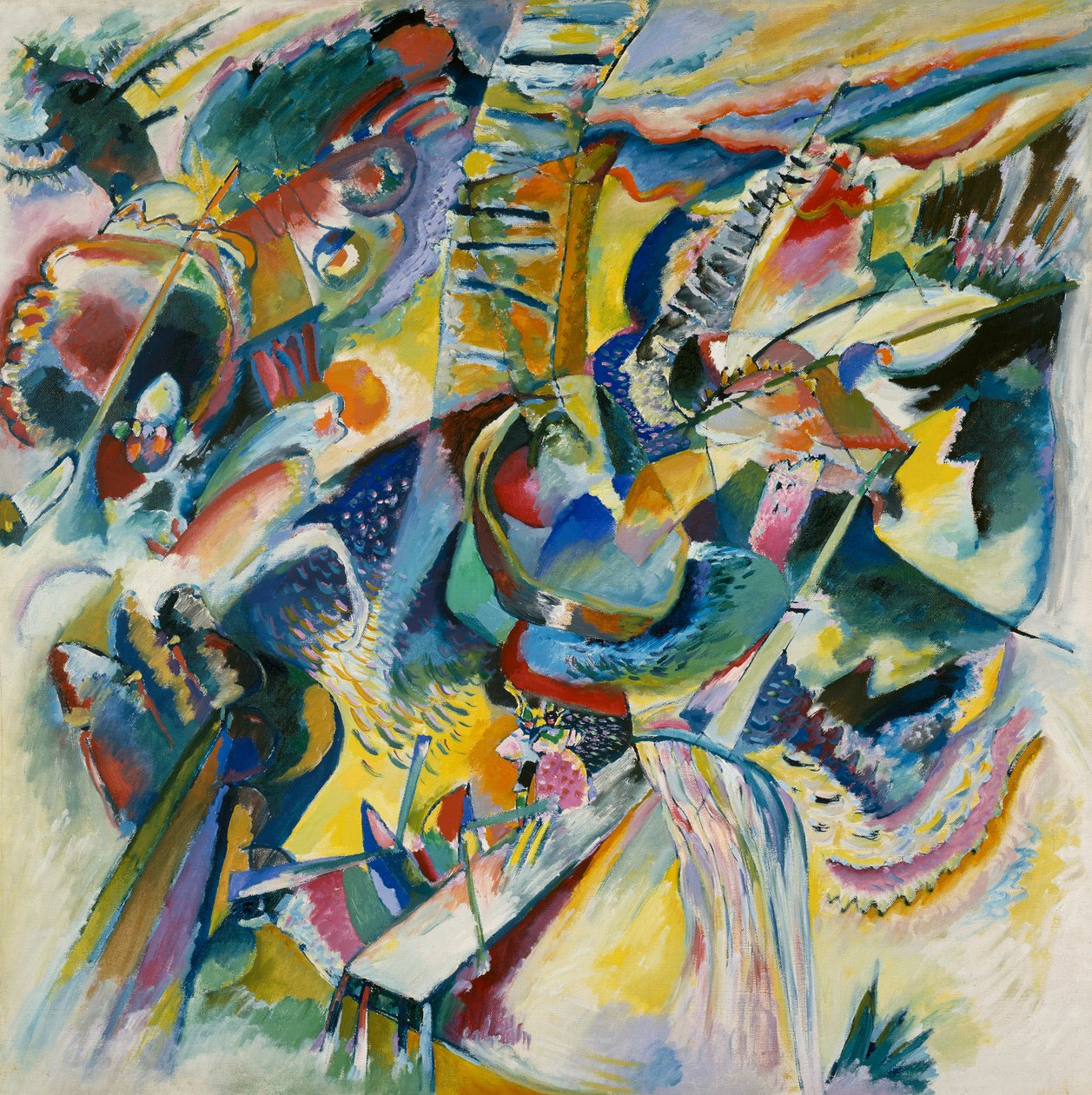Improvisation Klamm af Wassily Kandinsky