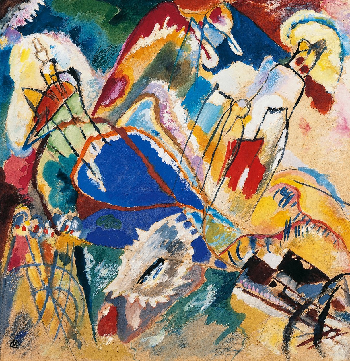 Improvisation nr. 30 (kanoner) af Wassily Kandinsky