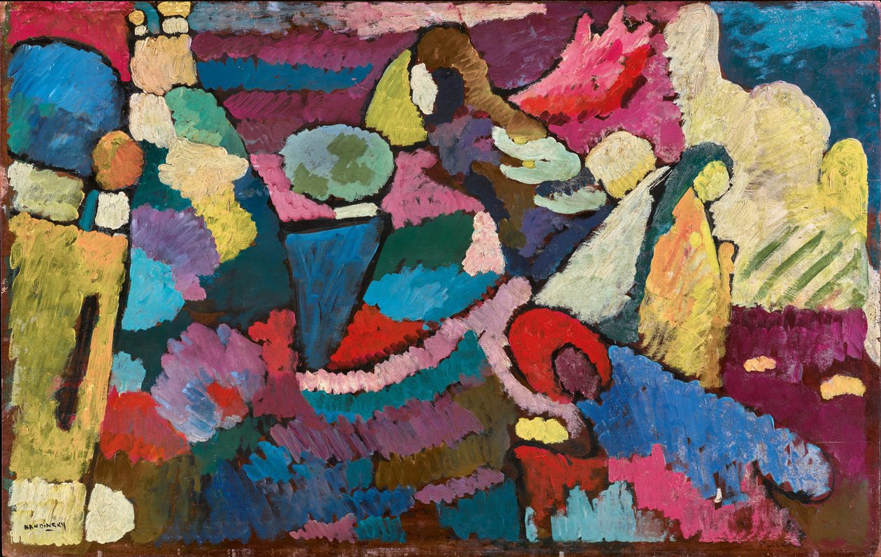Improvisation på mahogni, 1910. af Wassily Kandinsky