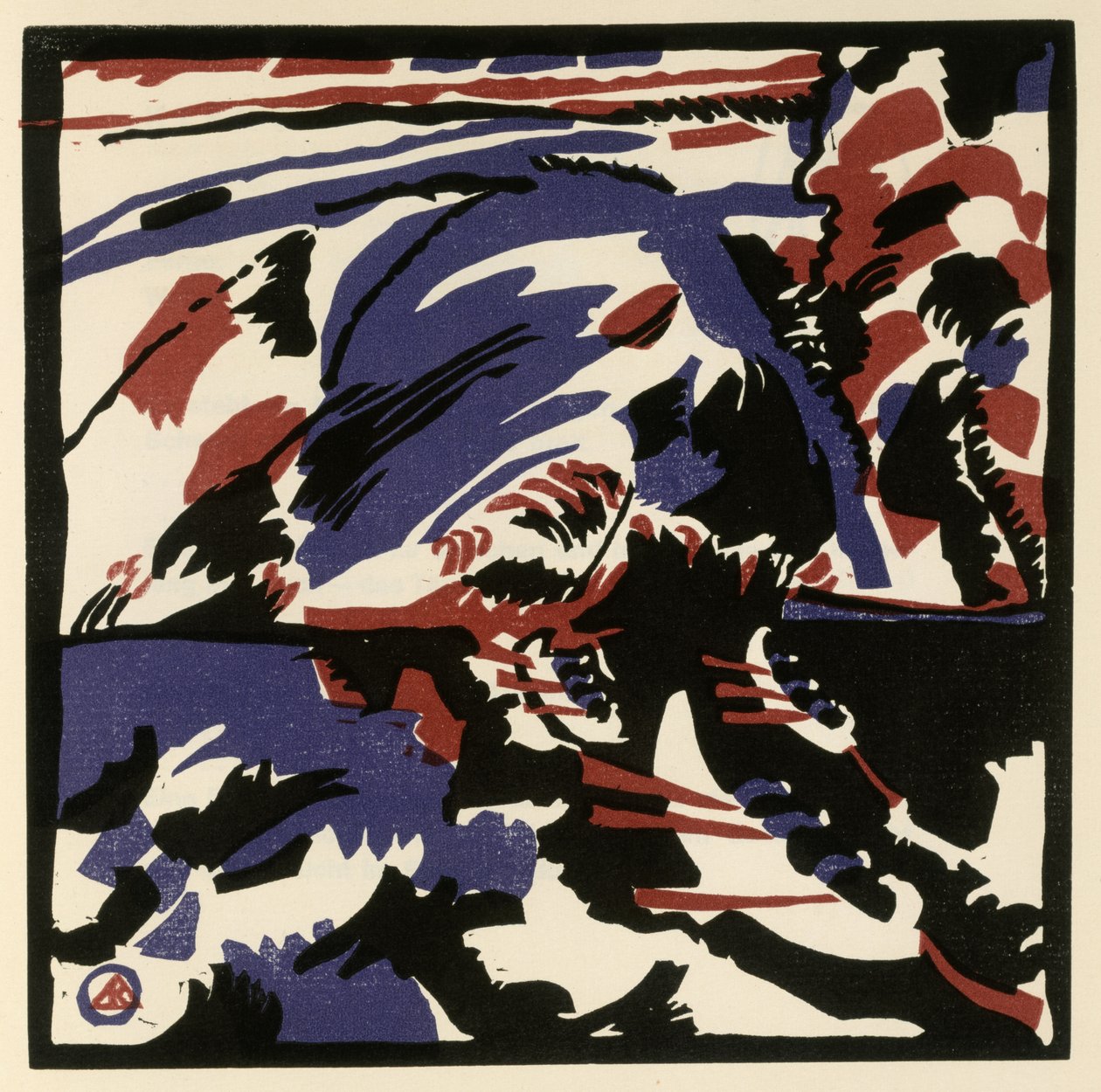 Kahnfahrt (Blatt 28 aus: "Klänge") af Wassily Kandinsky