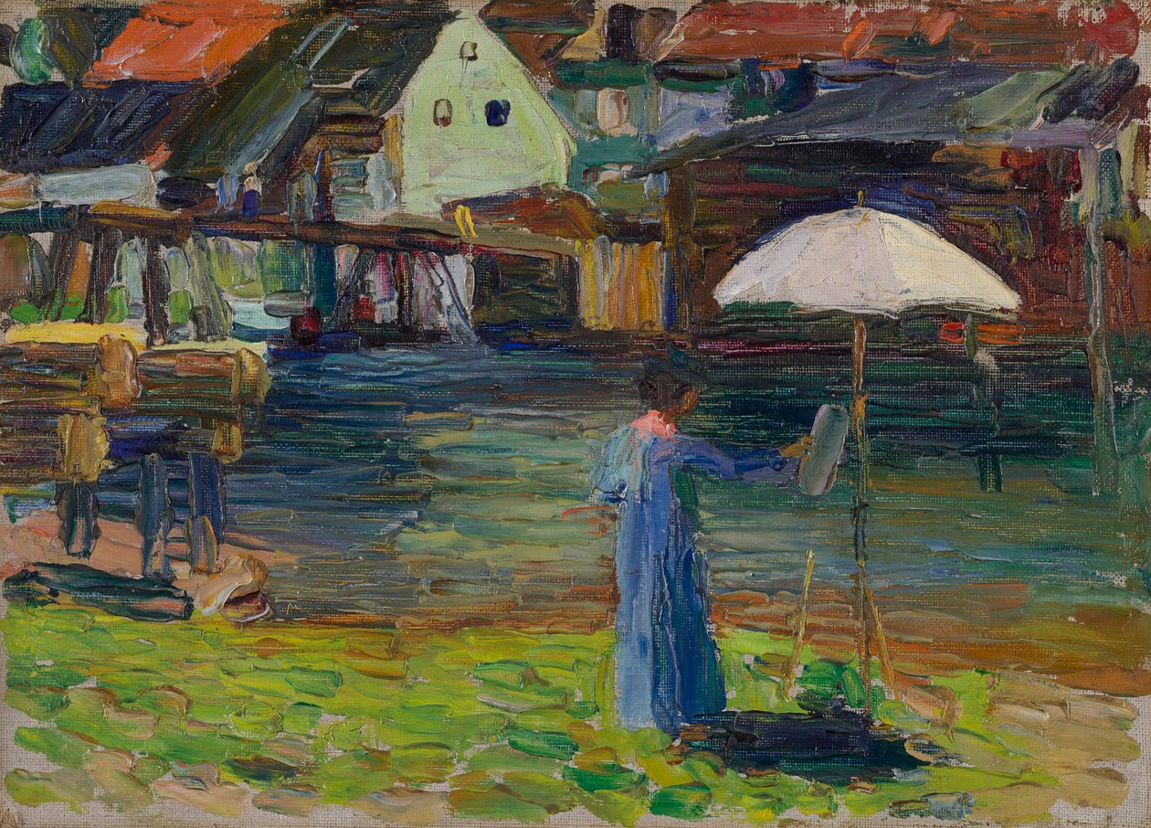 Kallmünz - Gabriele Münter maler I af Wassily Kandinsky