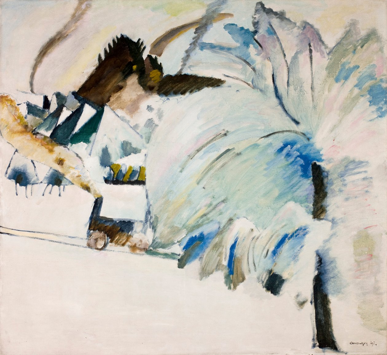 Kandinsky - Vinterlandskab, 1911 af Wassily Kandinsky