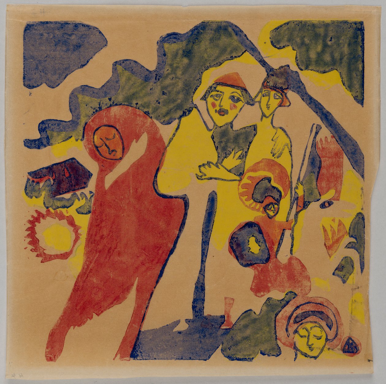 Klänge S. 85 (Bauer und Student) af Wassily Kandinsky
