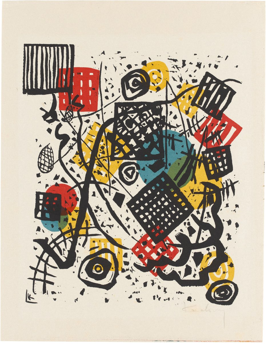 Kleine Welten V af Wassily Kandinsky