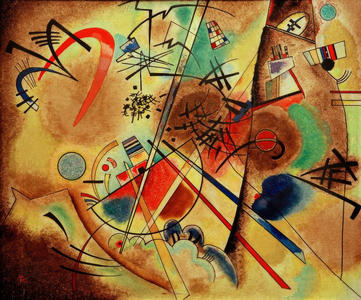 Lille drøm i rødt af Wassily Kandinsky