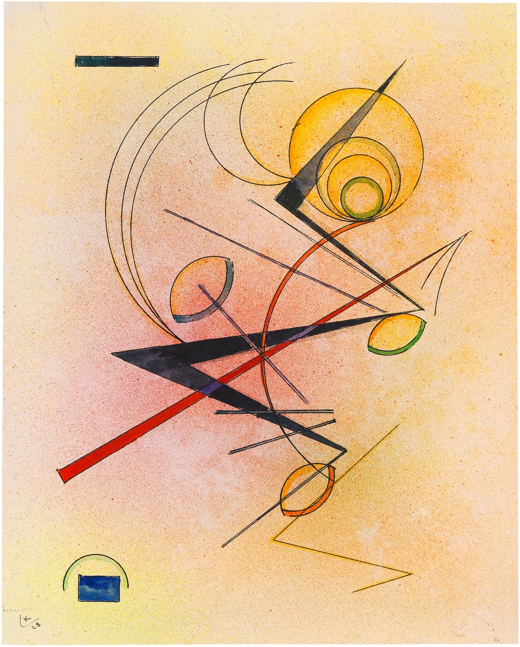 Lille Varm, 1928. af Wassily Kandinsky
