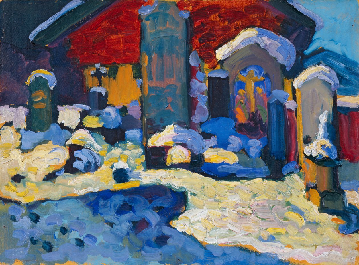Kochel – Kirkegård af Wassily Kandinsky