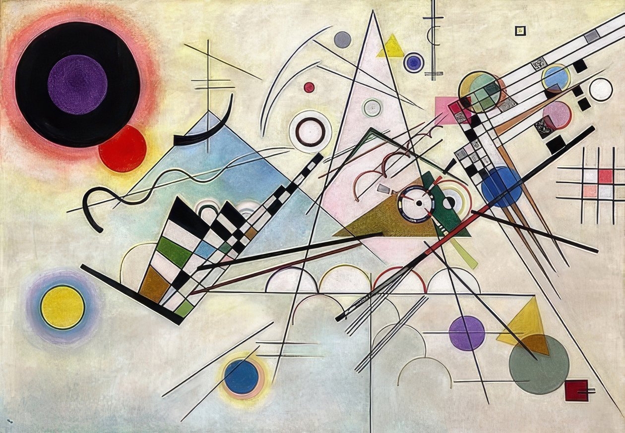 Komposition 8. 1923 af Wassily Kandinsky