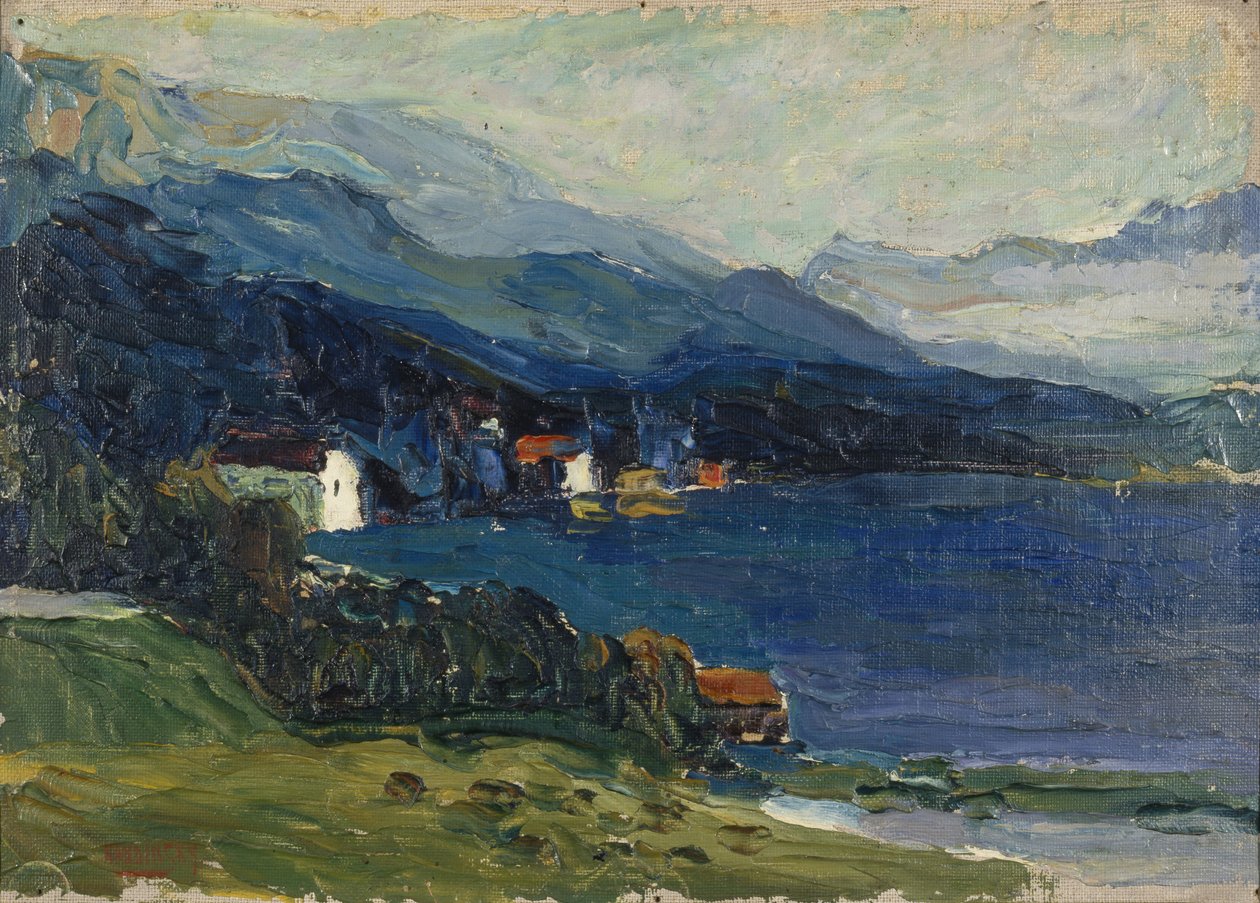 Kochel-søen, ca. 1902 af Wassily Kandinsky