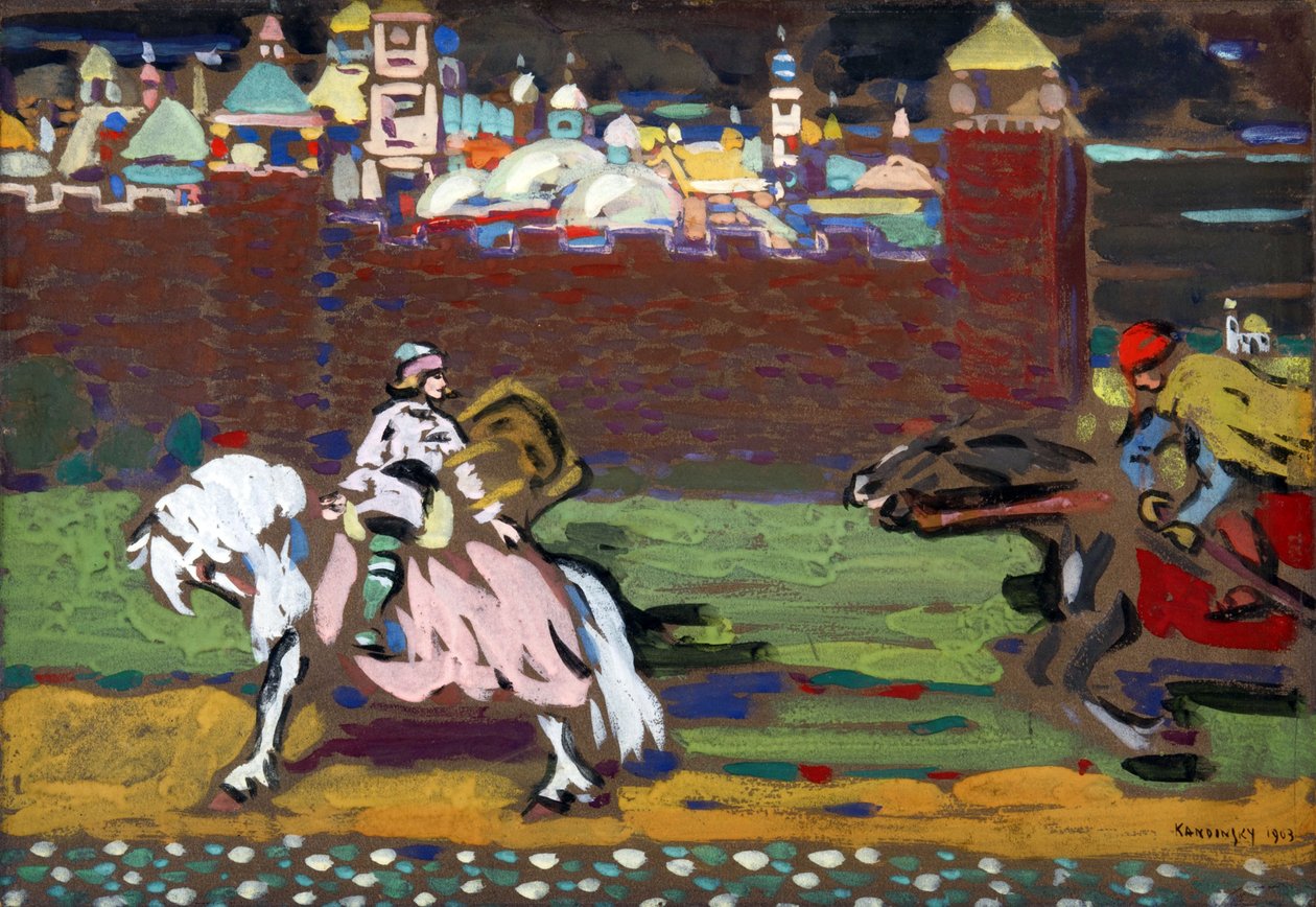 ""Korsene"" Maleri af Vassily Kandinsky (eller Wassily Kandinski eller Kandinskij af Wassily Kandinsky