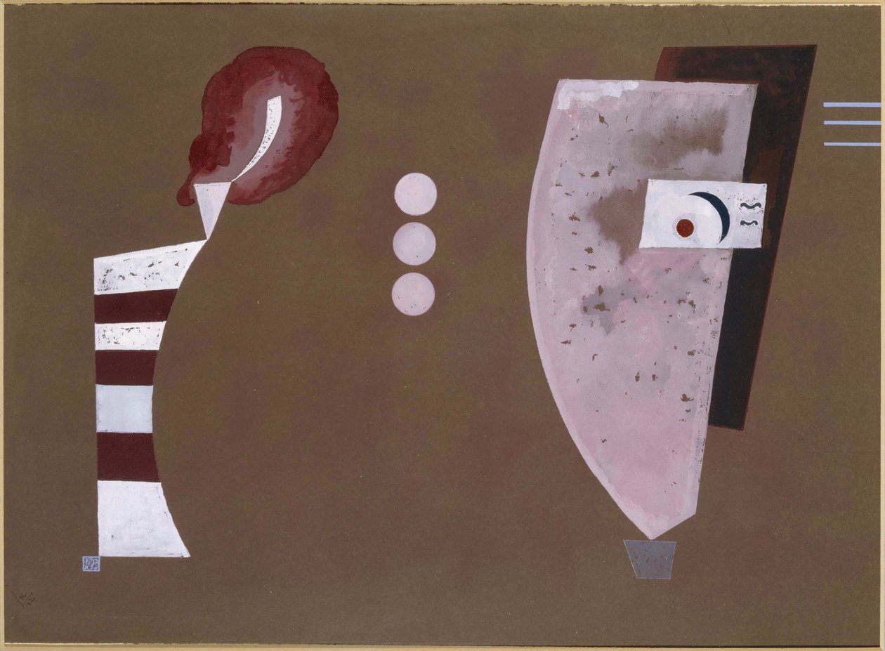 ""Mitten Kreise"" (midten af ​​cirklen) - maleri af Vassily Kandinsky (eller Wassily Kandinski eller Kandinskij af Wassily Kandinsky
