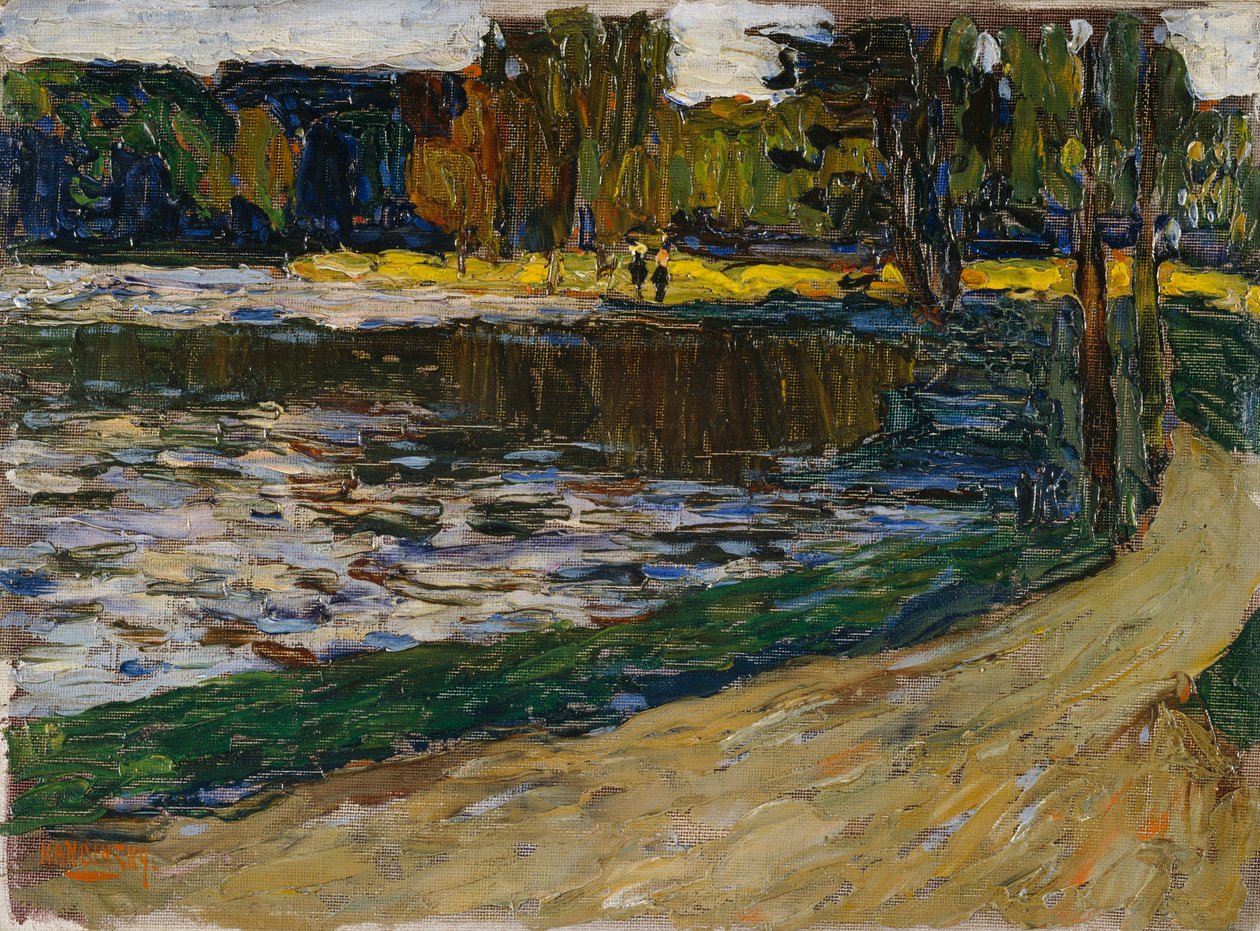 München - Den Engelske Have af Wassily Kandinsky