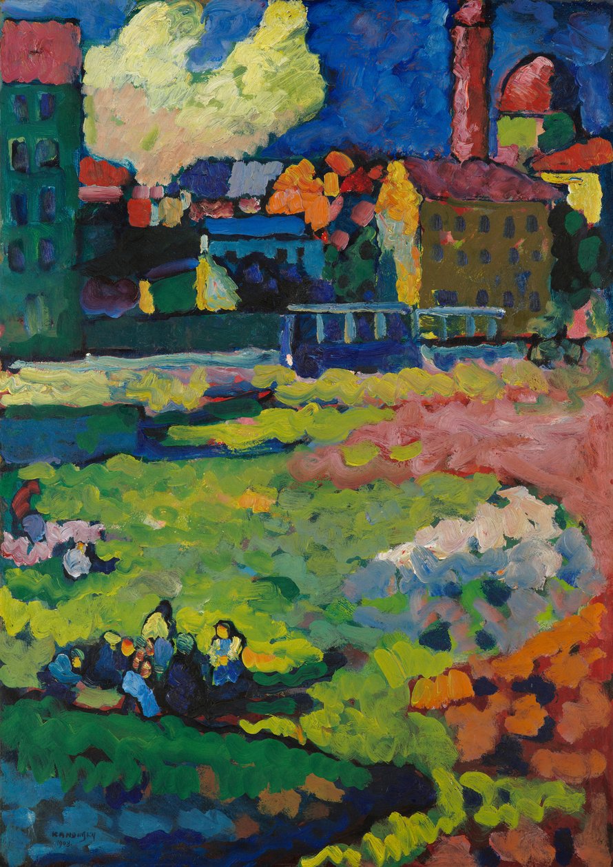 München – foran byen af Wassily Kandinsky