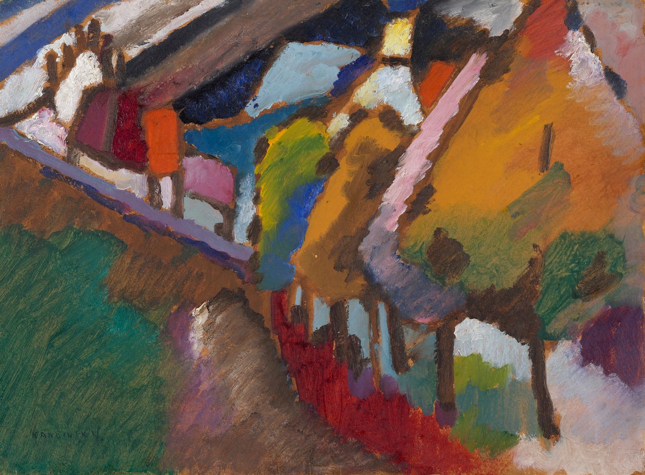 Murnau - slot og kirke af Wassily Kandinsky