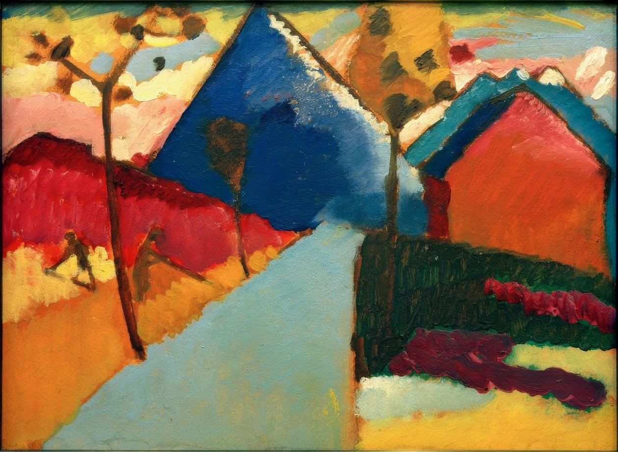 Naturstudie fra Murnau I af Wassily Kandinsky
