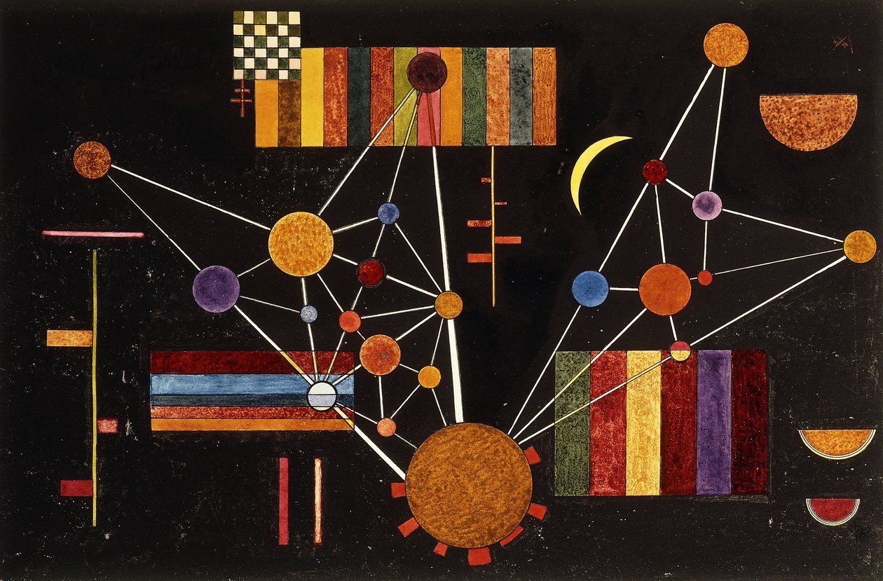 Netværk set fra oven, nr. 231; Flet fra oven, nr. 231 af Wassily Kandinsky