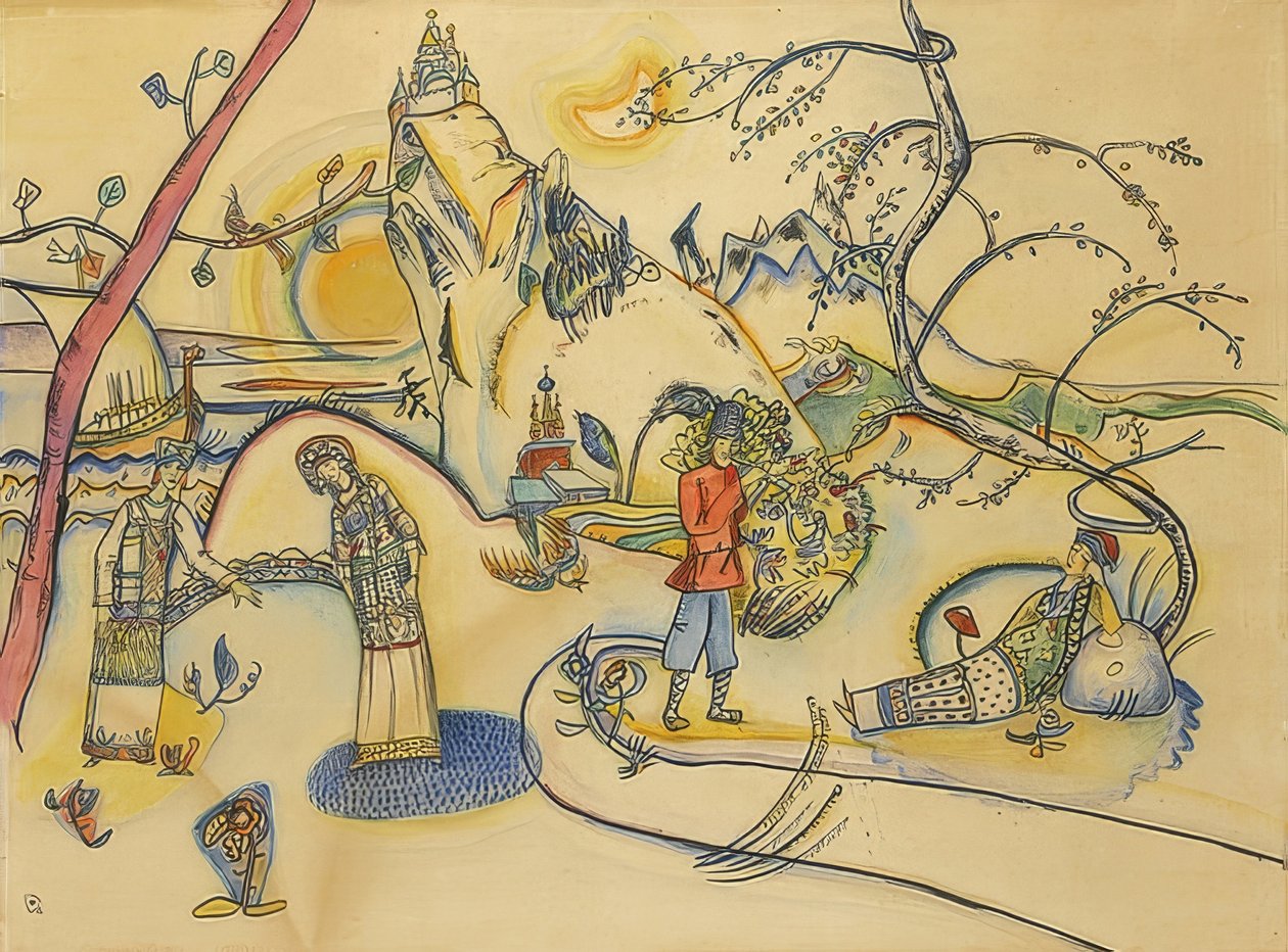 Uden titel. 1915 af Wassily Kandinsky